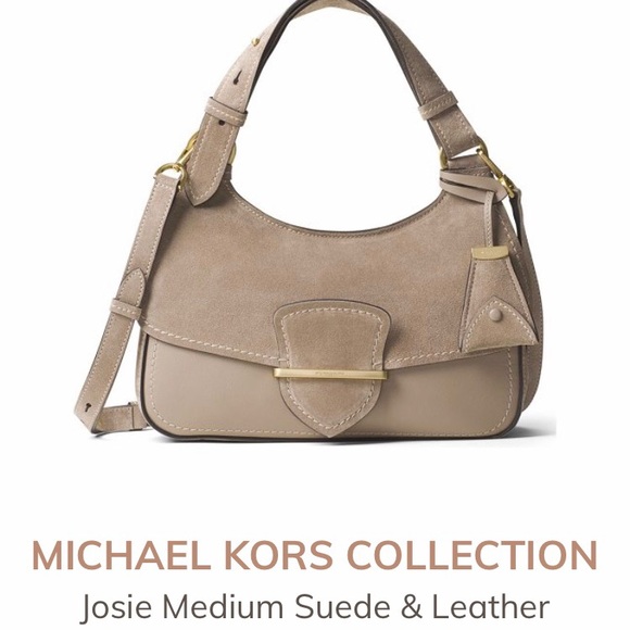 Never used! Brand new!! Suede and Leather Handbag - Picture 1 of 3